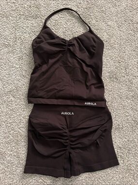 Aurola Women's Brown Active Shorts